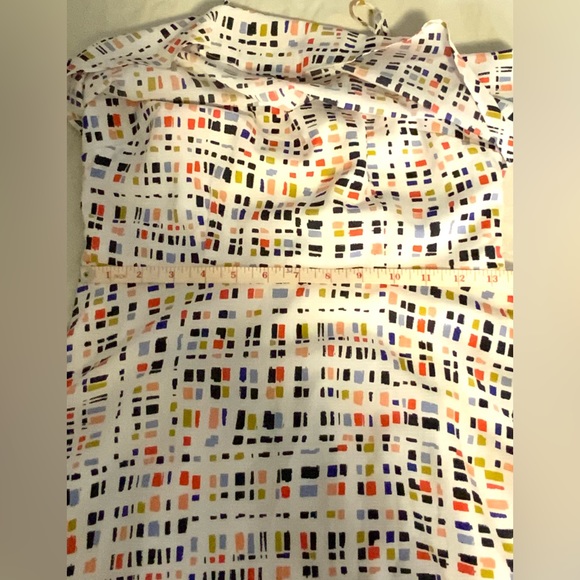 CeCe by Cynthia Steffe Strappy Summer Dress-White with Geometric Pattern-Size 0 - Picture 14 of 14